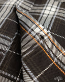 Iron Heart IHSH-441-BLK - 9oz Selvedge Flannel Check Work Shirt - Black