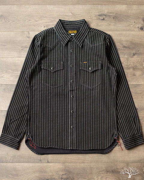 Iron Heart - IHSH-62-BLK - 12oz Wabash Western Shirt - Black