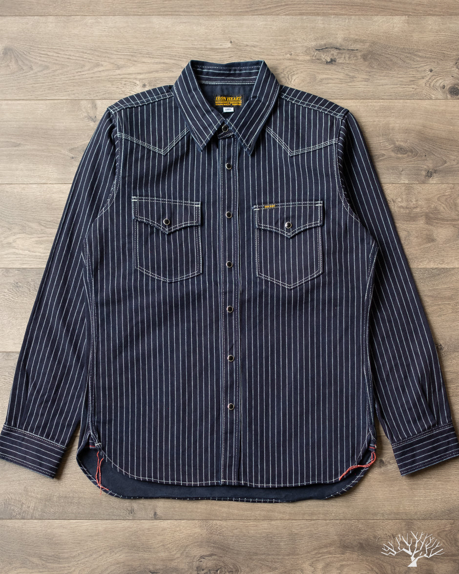 Iron Heart - IHSH-62-IND - 12oz Wabash Western Shirt - Indigo