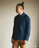 Iron Heart IHSH-96-IND - Waffle Work Shirt - Indigo