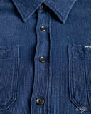 Iron Heart IHSH-96-IND - Waffle Work Shirt - Indigo