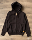Iron Heart IHSW-10-BLK - Ultra Heavyweight Loopwheel Zip Up Hoody - Black