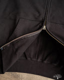 Iron Heart IHSW-10-BLK - Ultra Heavyweight Loopwheel Zip Up Hoody - Black