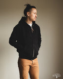 Iron Heart IHSW-10-BLK - Ultra Heavyweight Loopwheel Zip Up Hoody - Black