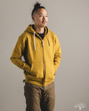 Iron Heart IHSW-10-MUS - 14oz Ultra Heavyweight Loopwheel Zip Up Hoody - Mustard