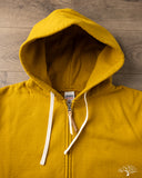 Iron Heart IHSW-10-MUS - 14oz Ultra Heavyweight Loopwheel Zip Up Hoody - Mustard