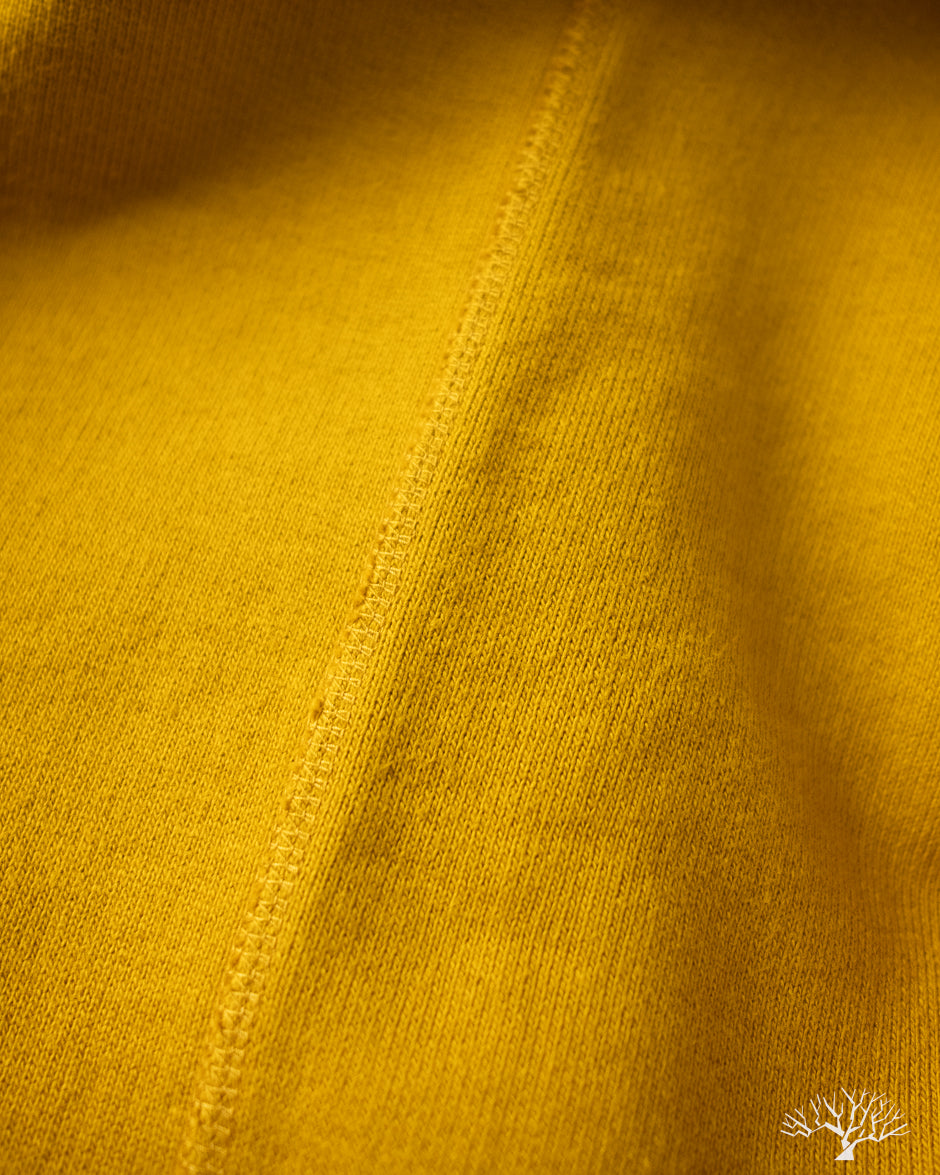 Iron Heart IHSW-10-MUS - 14oz Ultra Heavyweight Loopwheel Zip Up Hoody - Mustard