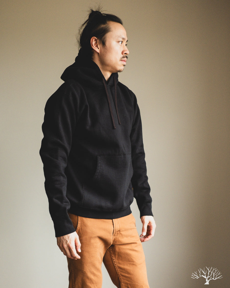 Iron Heart IHSW 49 BLK 14oz Ultra Heavyweight Loopwheel Hoodie iron-heart-ihsw-49-blk-14oz-ultra-heavyweight-loopwheel-hoodie