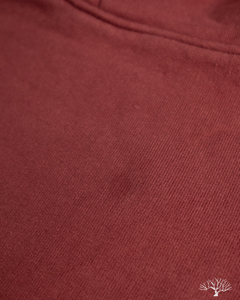 Iron Heart IHSW-49-BUR - 14oz Ultra Heavyweight Loopwheel Hoodie - Burgundy (Seconds) 