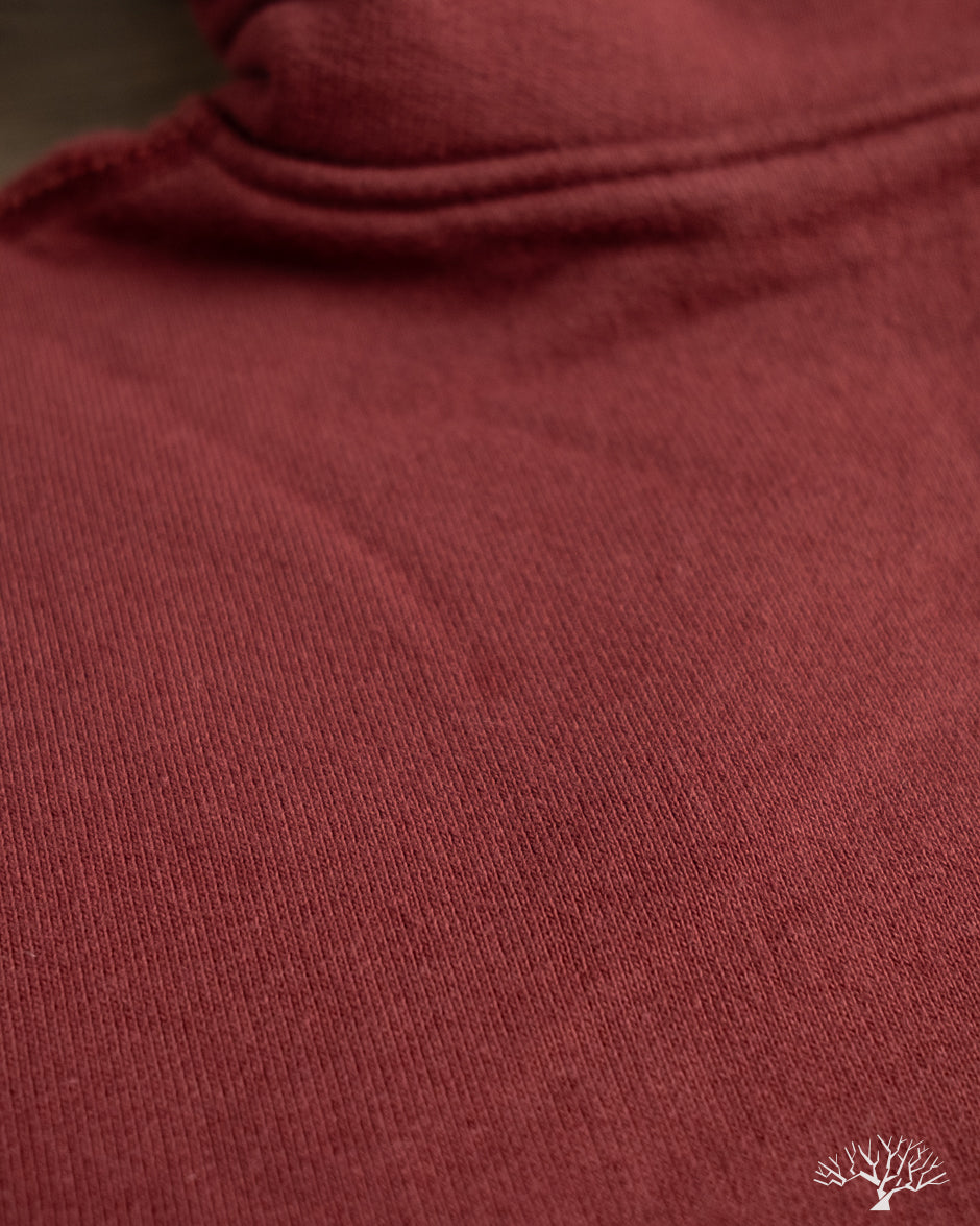 Iron Heart IHSW-49-BUR - 14oz Ultra Heavyweight Loopwheel Hoodie - Burgundy (Seconds) 