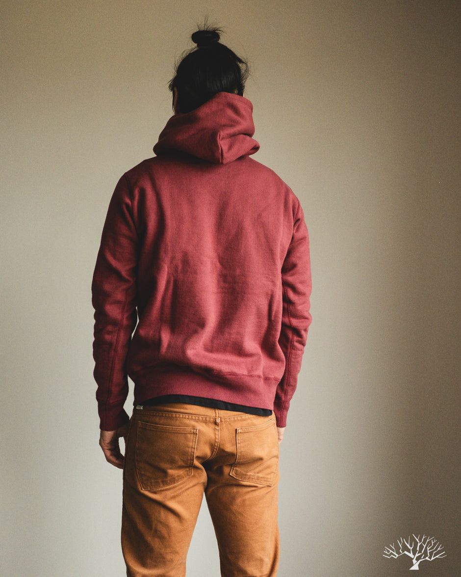 Iron Heart IHSW 49 BUR 14oz Ultra Heavyweight Loopwheel Hoodie iron-heart-ihsw-49-bur-14oz-ultra-heavyweight-loopwheel-hoodie
