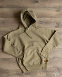 Iron Heart IHSW-49-OLV - 14oz Ultra Heavyweight Loopwheel Hoodie - Olive
