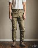 Iron Heart IHSW-70-OLV - 14oz Ultra Heavyweight Loopwheel Cotton Sweat Pants - Olive