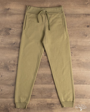 Iron Heart IHSW-70-OLV - 14oz Ultra Heavyweight Loopwheel Cotton Sweat Pants - Olive