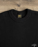 Iron Heart IHSW-86-BLK - Heavyweight Thermal Crew Neck Sweater - Black