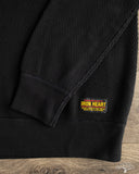 Iron Heart IHSW-86-BLK - Heavyweight Thermal Crew Neck Sweater - Black