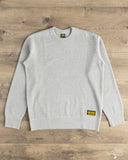 Iron Heart IHSW-86-GRY - Heavyweight Thermal Crew Neck Sweater - Grey