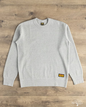 Iron Heart IHSW-86-GRY - Heavyweight Thermal Crew Neck Sweater - Grey