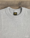 Iron Heart IHSW-86-GRY - Heavyweight Thermal Crew Neck Sweater - Grey