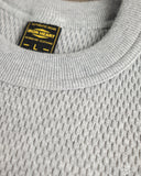 Iron Heart IHSW-86-GRY - Heavyweight Thermal Crew Neck Sweater - Grey