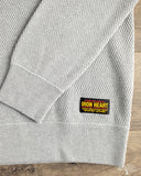 Iron Heart IHSW-86-GRY - Heavyweight Thermal Crew Neck Sweater - Grey