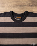 Iron Heart IHTB-01-GRY-BLK - 11oz Cotton Knit Long-Sleeve Sweater - Grey/Black