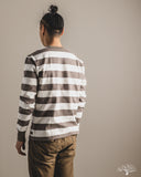 Iron Heart IHTB-01-GRY-WHT - 11oz Cotton Knit Long-Sleeve Sweater - Grey/White