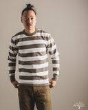 Iron Heart IHTB-01-GRY-WHT - 11oz Cotton Knit Long-Sleeve Sweater - Grey/White