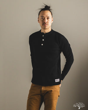 Iron Heart - IHTL-1213-BLK - Waffle Knit Long Sleeve Thermal