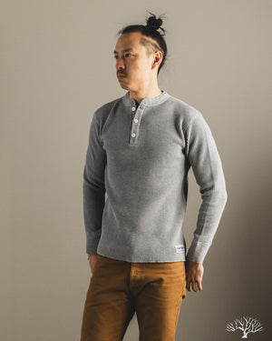 Iron Heart - IHTL-1213-GRY - Waffle Knit Long Sleeve Thermal 