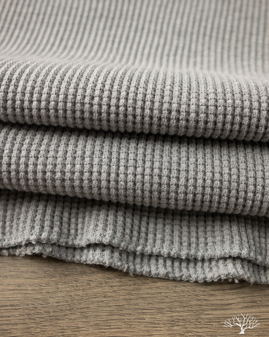 Iron Heart IHTL 1213 GRY Waffle Knit Long Sleeve Thermal Henley iron-heart-ihtl-1213-gry-waffle-knit-long-sleeve-thermal-henley