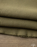 Iron Heart IHTL-1213-OLV - Waffle Knit Long Sleeve Thermal Henley - Olive