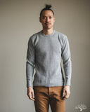 Iron Heart IHTL-1301-GRY - Waffle Knit Long Sleeve Crew Neck Thermal - Grey