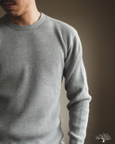 Iron Heart IHTL-1301-GRY - Waffle Knit Long Sleeve Crew Neck Thermal - Grey