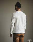 Iron Heart IHTL-1301-WHT - Waffle Knit Long Sleeve Crew Neck Thermal - White