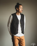 Iron Heart IHV-02-BLK - 12oz Wabash/Duck Work Vest - Black/Black
