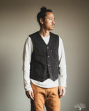 Iron Heart IHV-02-BLK - 12oz Wabash/Duck Work Vest - Black/Black
