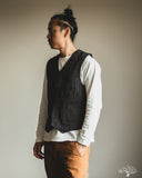 Iron Heart IHV-02-BLK - 12oz Wabash/Duck Work Vest - Black/Black