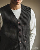 Iron Heart IHV-02-BLK - 12oz Wabash/Duck Work Vest - Black/Black