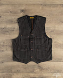Iron Heart IHV-02-BLK - 12oz Wabash/Duck Work Vest - Black/Black