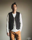 Iron Heart IHV-02-BLK - 12oz Wabash/Duck Work Vest - Black/Black
