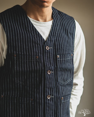 Iron Heart - IHV-02-IND - 12oz Wabash/Duck Work Vest - Indigo/Navy