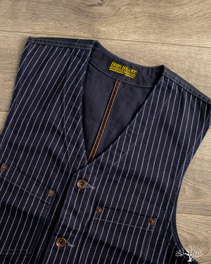Iron Heart - IHV-02-IND - 12oz Wabash/Duck Work Vest - Indigo/Navy