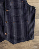 Iron Heart IHV-02-IND - 12oz Wabash/Duck Work Vest - Indigo/Navy