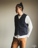 Iron Heart IHV-02-IND - 12oz Wabash/Duck Work Vest - Indigo/Navy