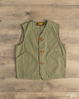 Iron Heart IHV-52-OLV - 12oz Duck Canvas Hunting Vest - Olive