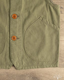 Iron Heart IHV-52-OLV - 12oz Duck Canvas Hunting Vest - Olive