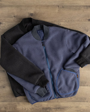 Iron Heart - IHJ-157-NAV - Reversible Fleece Jacket - Navy