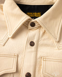 Iron Heart x Simmons Bilt Horsehide Western Shirt - The Pale Rider - Natural