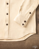 Iron Heart x Simmons Bilt Horsehide Western Shirt - The Pale Rider - Natural